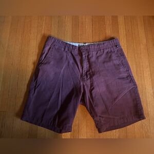 Freeworld Clothing Co Burgundy Shorts, Size 30